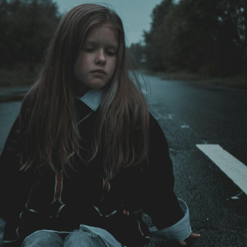 Poor young girl
